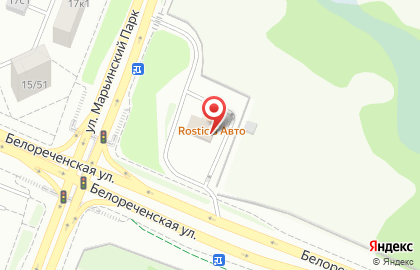 Банкомат МКБ на улице Марьинский Парк на карте