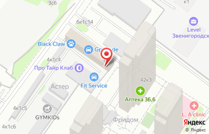 Шоурум Anex в Хорошево-Мневниках на карте