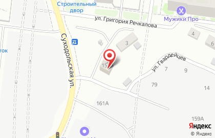 Торгово-сервисный центр в Верх-Исетском районе на карте