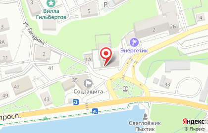 Агентство недвижимости Зелёный город на улице Гагарина на карте