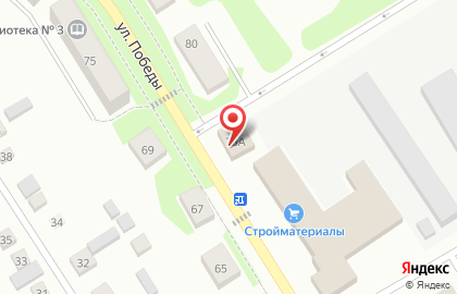 Магазин Галактика на улице Победы на карте