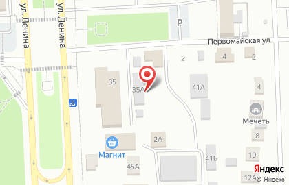 Киоск по продаже фруктов и овощей на Первомайской улице на карте