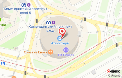 Авангард-сервис на Комендантской площади на карте