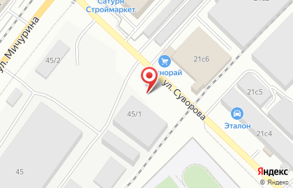 Шиномонтажная мастерская в переулке Мичурина на карте