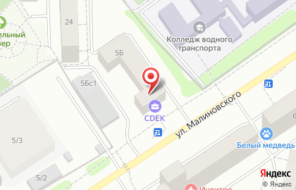 Языковой клуб BBC на улице Малиновского на карте