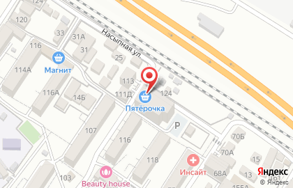 Супермаркет Пятёрочка в Адлерском районе на карте