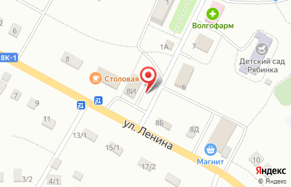 Продуктовый магазин на ул. Ленина, 3а на карте