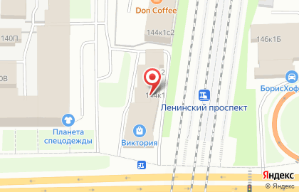 Продовольственный магазин на Ленинском проспекте на карте