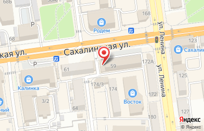 Супермаркет напитков Винлаб на Сахалинской улице на карте