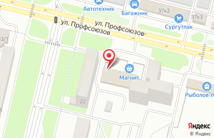 Продуктовый магазин в Сургуте на карте
