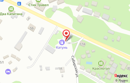 Синтез на Катунской улице на карте