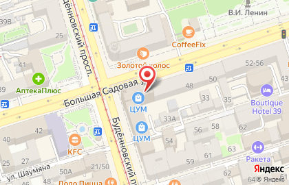 Ювелирный салон Изумруд на Большой Садовой улице на карте