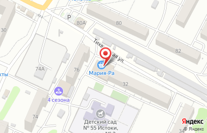 Магазин бытовой химии на Тихвинской улице на карте