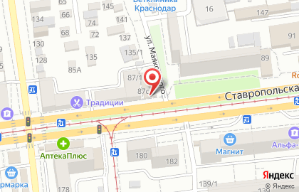 Продуктовый магазин Гринлайн на Ставропольской улице на карте
