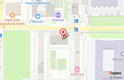 Частный детский сад Ладошки на улице им. Героя Яцкова И.В. на карте