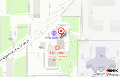 Фитнес-клуб NRG Fitness на улице Лобачевского на карте