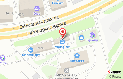 Автомойка Aquagizer в Водительском проезде на карте