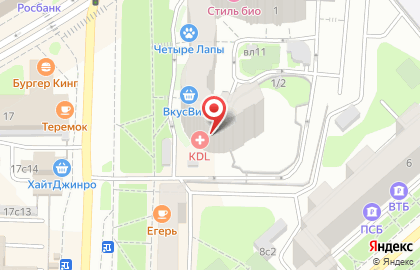 Медицинская лаборатория NovaScreen на метро Автозаводская на карте