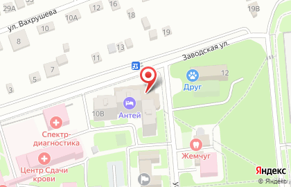 Магазин косметики и бытовой химии Магнит Косметик на Заводской улице на карте