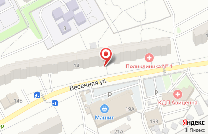 Телекоммуникационная компания ТТК на Весенней улице в Киселёвске на карте