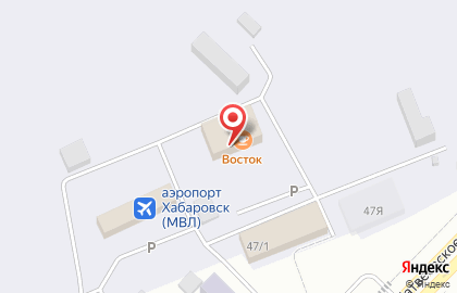 Столовая Восток в Железнодорожном районе на карте