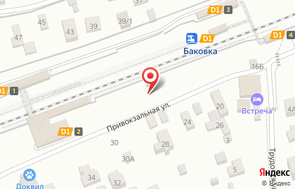 Баковка, железнодорожная станция на Привокзальной площади на карте