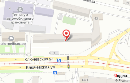 Honda на Ключевской улице на карте