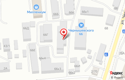 Магазин азиатских сладостей Панда на улице Чернышевского на карте