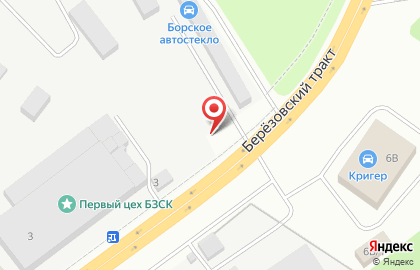 Шиномонтажная мастерская на Берёзовском тракте на карте