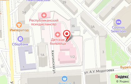 Детская клиническая больница в Советском районе на карте