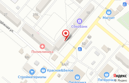 Магазин хозяйственных товаров на ул. 1-й микрорайон, 9 на карте