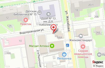 Киоск по продаже молочных продуктов в Дзержинском районе на карте