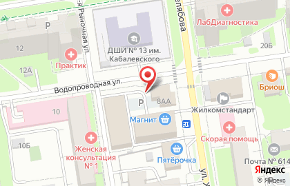 Киоск по продаже хлебобулочных изделий в Дзержинском районе на карте