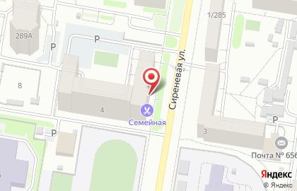 Салон-парикмахерская Семейная в Индустриальном районе на карте