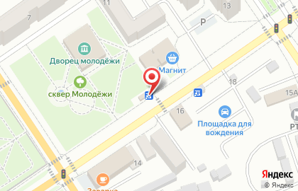 Продовольственный магазин на Бульварной улице на карте
