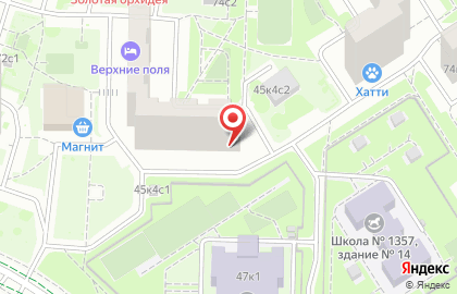 ОДС Жилищник района Люблино на улице Верхние Поля на карте