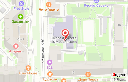 Графит на Варшавской улице на карте
