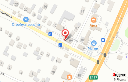 Минимаркет на улице Пушкина на карте