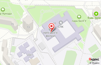БелГУ, Белгородский государственный университет в микрорайоне Солнечный на карте