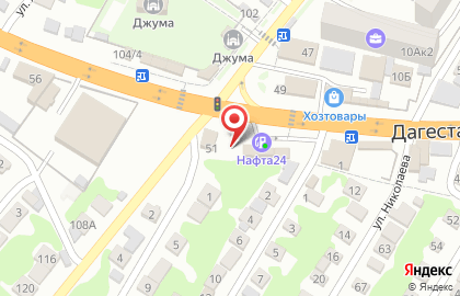 Автомагазин в Махачкале на карте