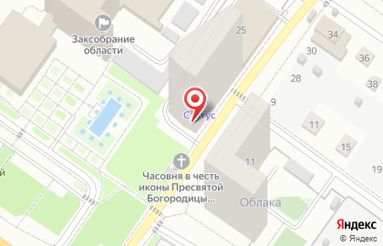 Супермаркет Магнит в Новосибирске на карте