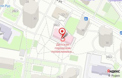 Детская городская поликлиника №104 на Новорогожской улице на карте