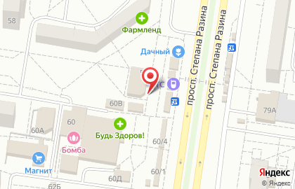 Магазин товаров для рукоделия Ажур в Автозаводском районе на карте