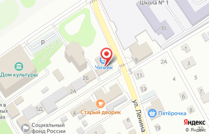 Кафе Молодёжное, кафе на улице Ленина на карте