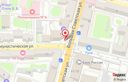 Салон связи МТС на Большой Советской улице на карте