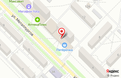 ЗАО Банкомат, МКБ Москомприватбанк на улице Металлургов на карте