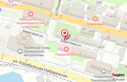 Столовая во Владивостоке на карте