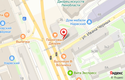 Кафе Пироговый Дворик на проспекте Стачек на карте