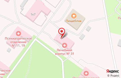 Костромская областная психиатрическая больница на Больничной улице на карте