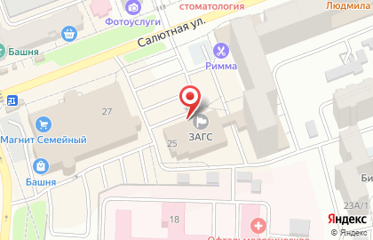 СберБанк на Салютной улице на карте